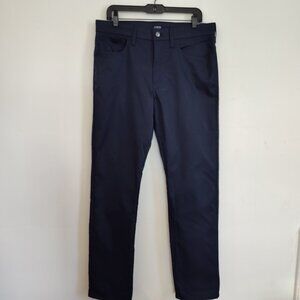 Mens SZ 33"x 32" J Crew Factory Navy Flex Tech Pant